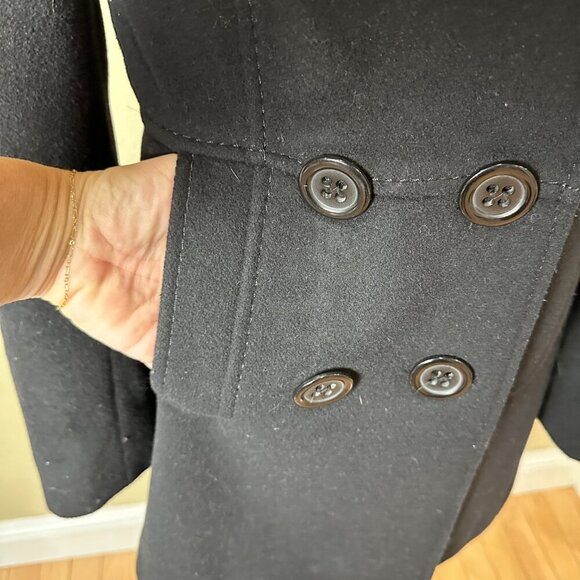 ESPRIT Outerwear Wool Double Breasted Coat Jacket Size Small - Picture 5 of 16